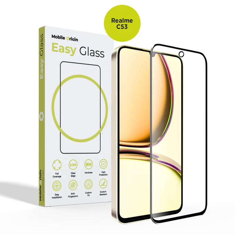 Ochranné sklo EasyGlass, celoplošné, pro Realme C53