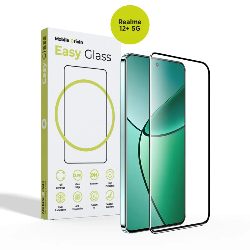 Ochranné sklo EasyGlass, celoplošné, pro Realme 12+ 5G