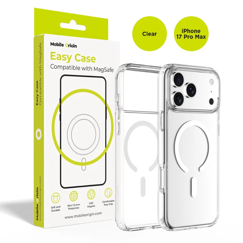 Pouzdro Easy Hybrid MagSafe pro iPhone 17 Pro Max, Čirá