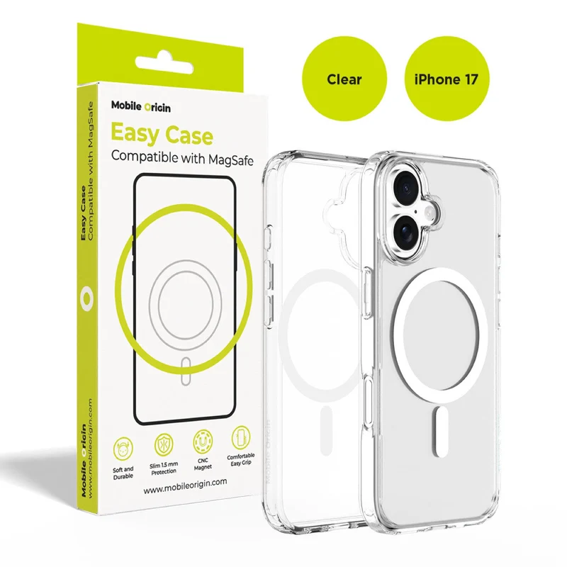 Pouzdro Easy Hybrid MagSafe pro iPhone 17, Čirá
