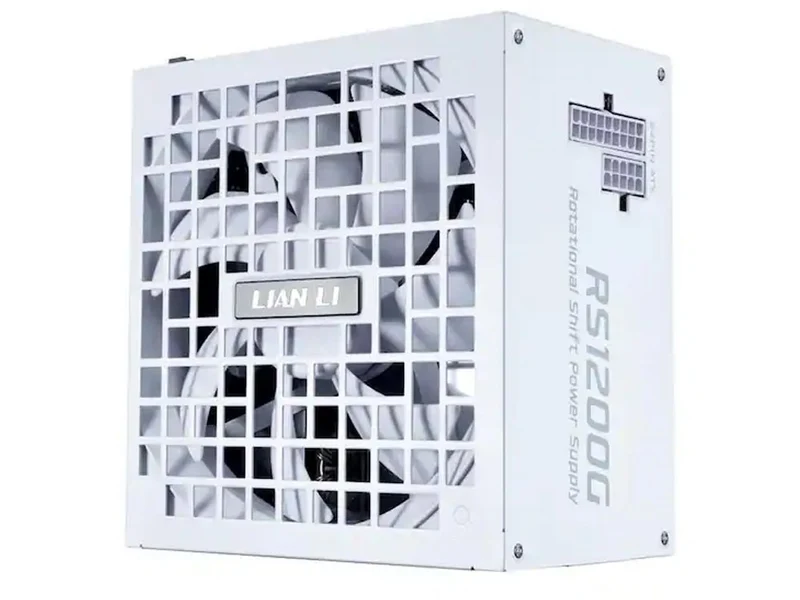 Lian Li RS1200G Rotational Shift 1200W 80+ Gold Fully Modular ATX 3.1 Power Supply - White