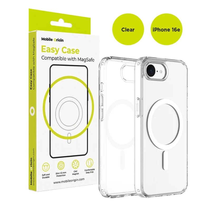 Pouzdro Easy Hybrid MagSafe pro iPhone 17e / iPhone 16e, Čirá