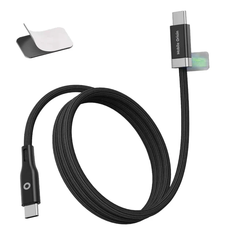 Magnetický kabel StayCable USB-C na USB-C CB6, 60W, 480 Mb/s, 1,5 m, Černá