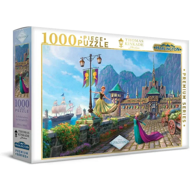 Harlington 1000pc Thomas Kinkade Disney Frozen Celebration Puzzle