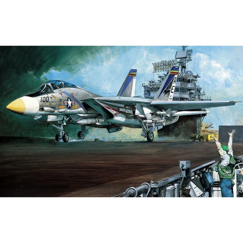 Academy 1/48 USN F-14A Tomcat Jet Fighter Scaled Plastic Model Kit