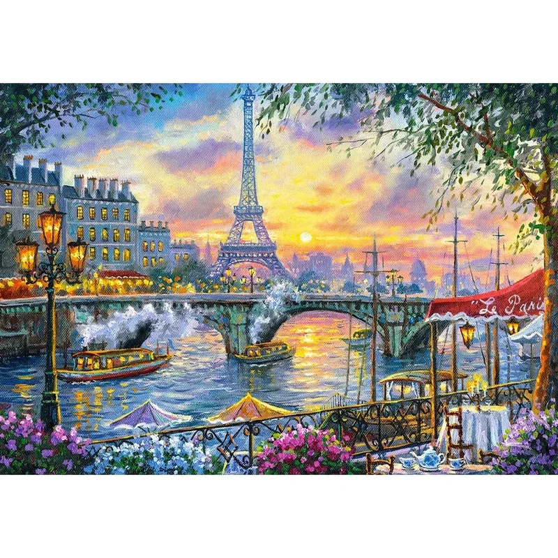 Castorland 500-Pieces Tea Time In Paris Puzzle