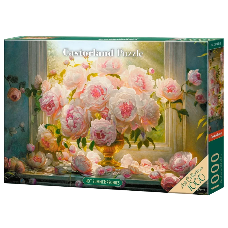 Castorland 1000-Pieces Hot Summer Peonies Art Collection Puzzle