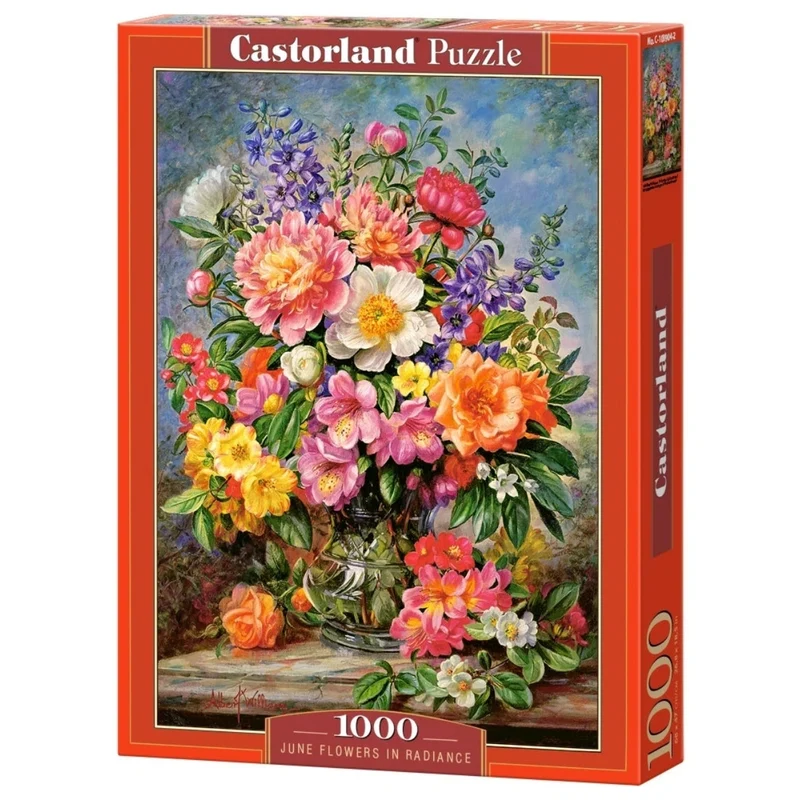 Castorland 1000-Pieces June Flowers In Radiance Puzzle