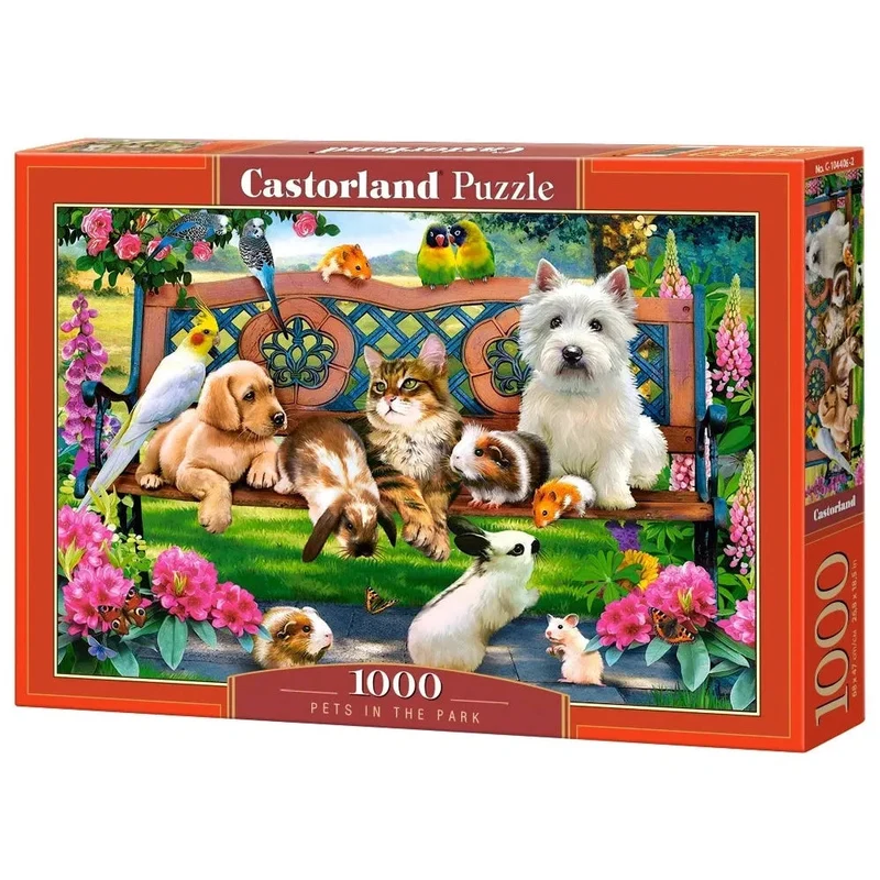 Castorland 1000-Pieces Pets In The Park Puzzle