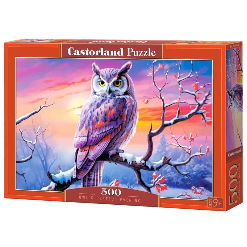 Castorland 500-Pieces Owls Perfect Evening Puzzle