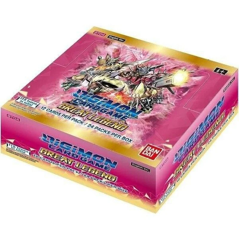 Bandai Series 04 Great Legend BT04 Booster Box Digimon Card Game