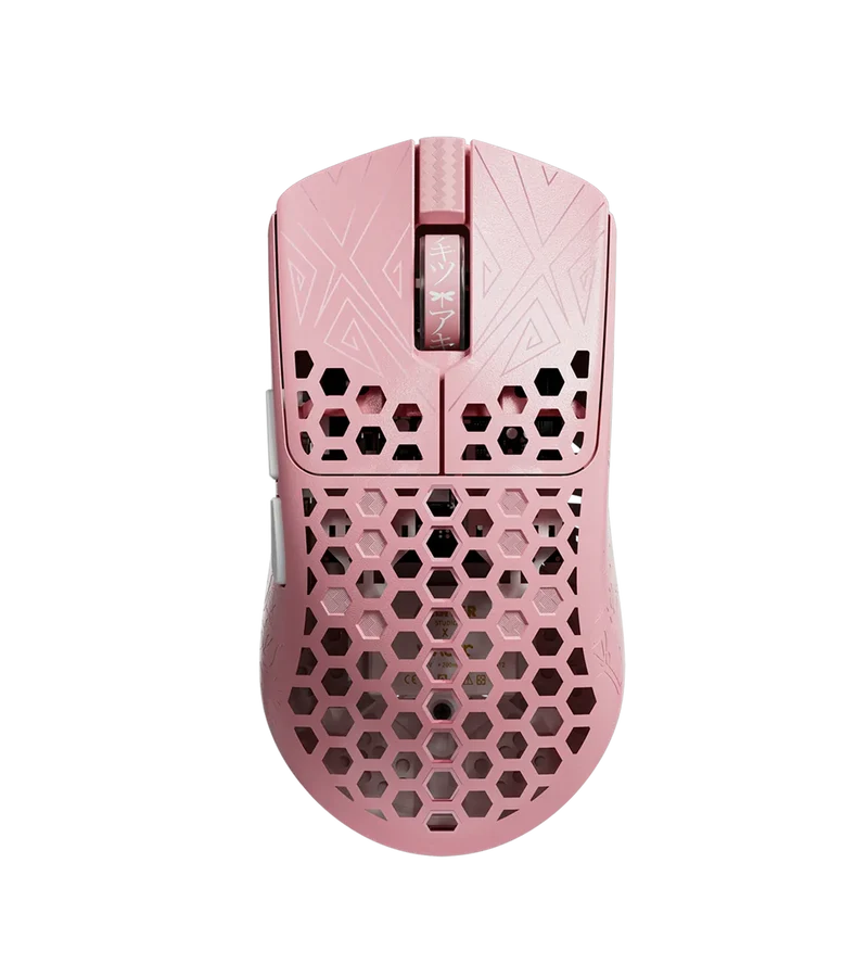 ARBITER STUDIO TENKO Akitsu Medium Carbon Fiber 8K Wireless Gaming Mouse (Pink)