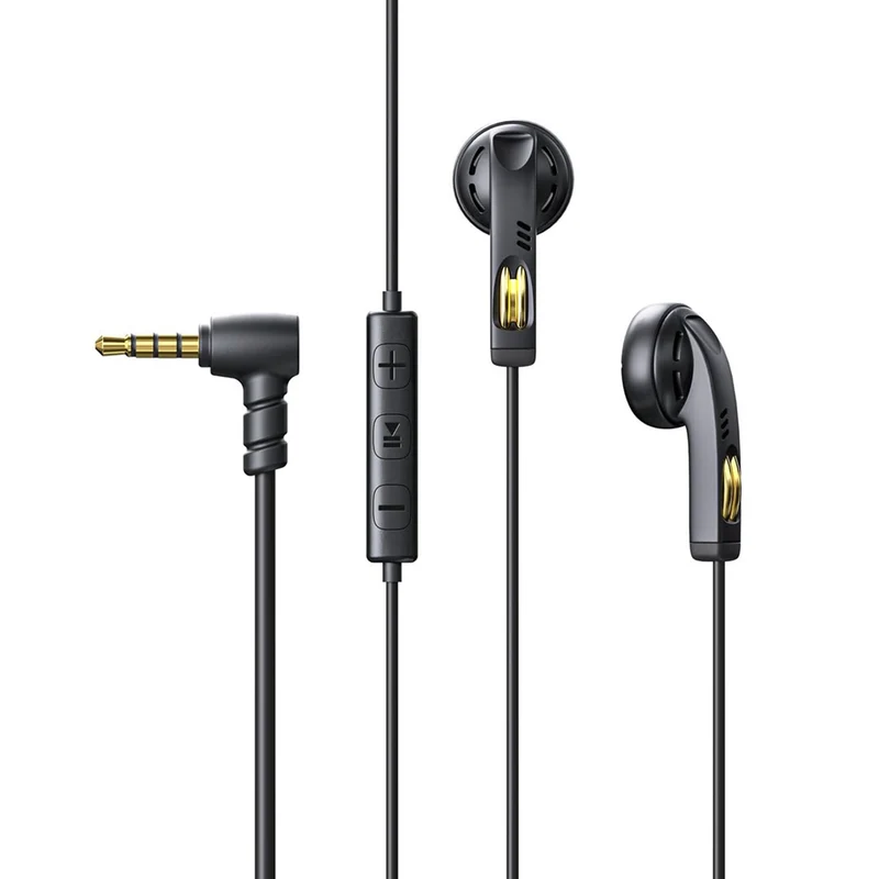 FiiO Jade Audio JF11 (w/MIC) Black U-Shaped Pipe Extended Bass Earbuds with MIC