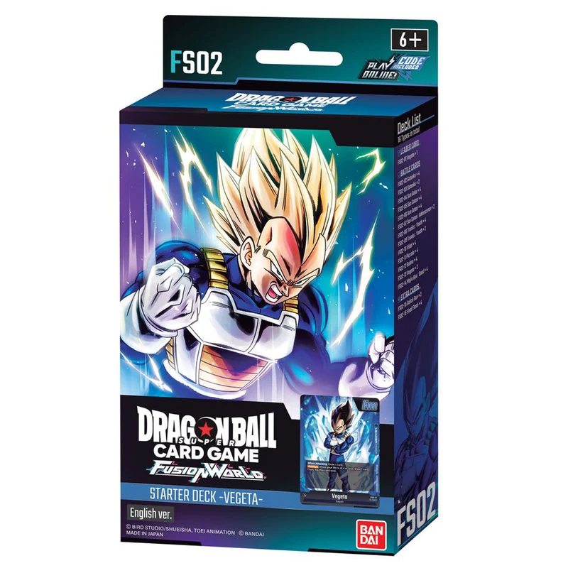 Bandai Dragon Ball Super Card Game Fusion World Starter Deck Vegeta FS02