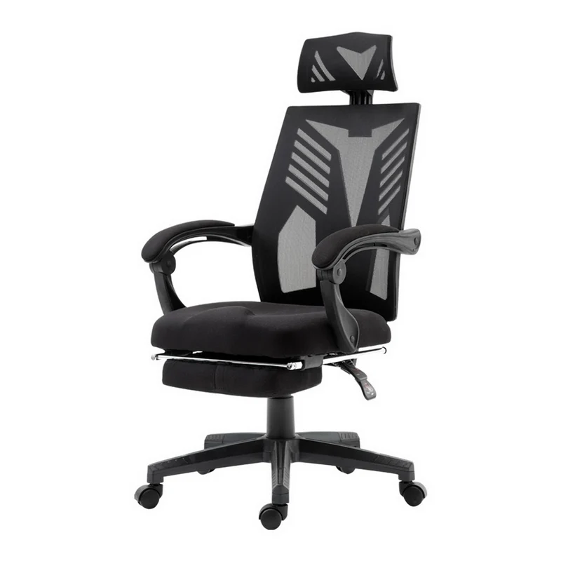 Artiss Mesh Office Chair Recliner (Black)