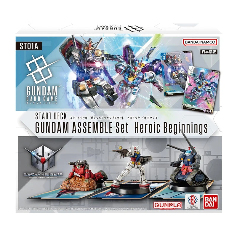 Bandai Gundam Card Game Heroic Beginnings ST01A Gundam Assemble Starter Set Japanese
