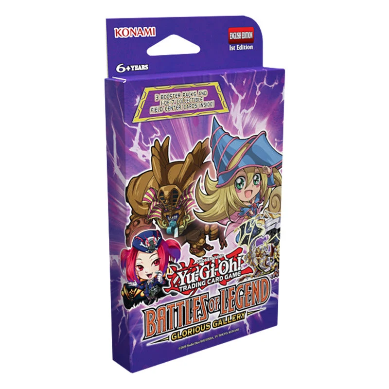 Konami YuGiOh! Battles of Legend Glorious Gallery 3-Booster Tuckbox