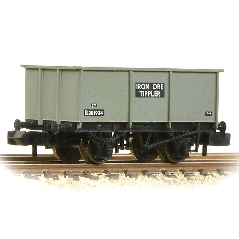 Graham Farish N BR 27T Steel Tippler Wagon BR Grey (Early) Iron Ore