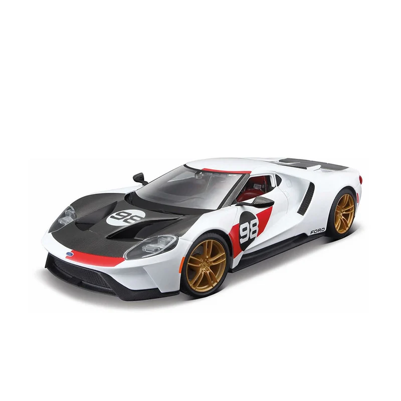 Maisto Licensed 1:18 Scale Ford GT Heritage Series #98 2021 Diecast Model Car
