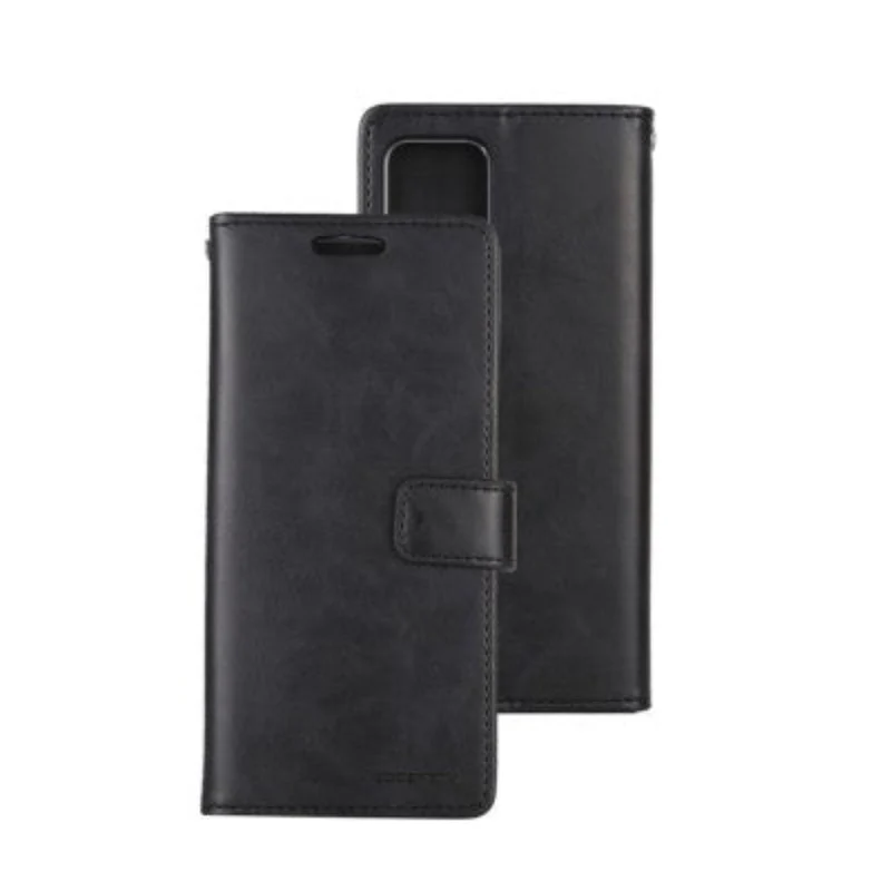 Goospery Bluemoon Diary Case for iPhone 16e with MagSafe (Black)