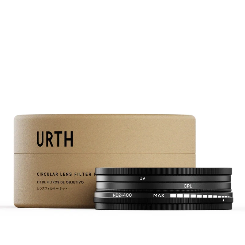 Urth 55mm UV, Circular Polarizing (CPL), ND2-400 Lens Filter Kit