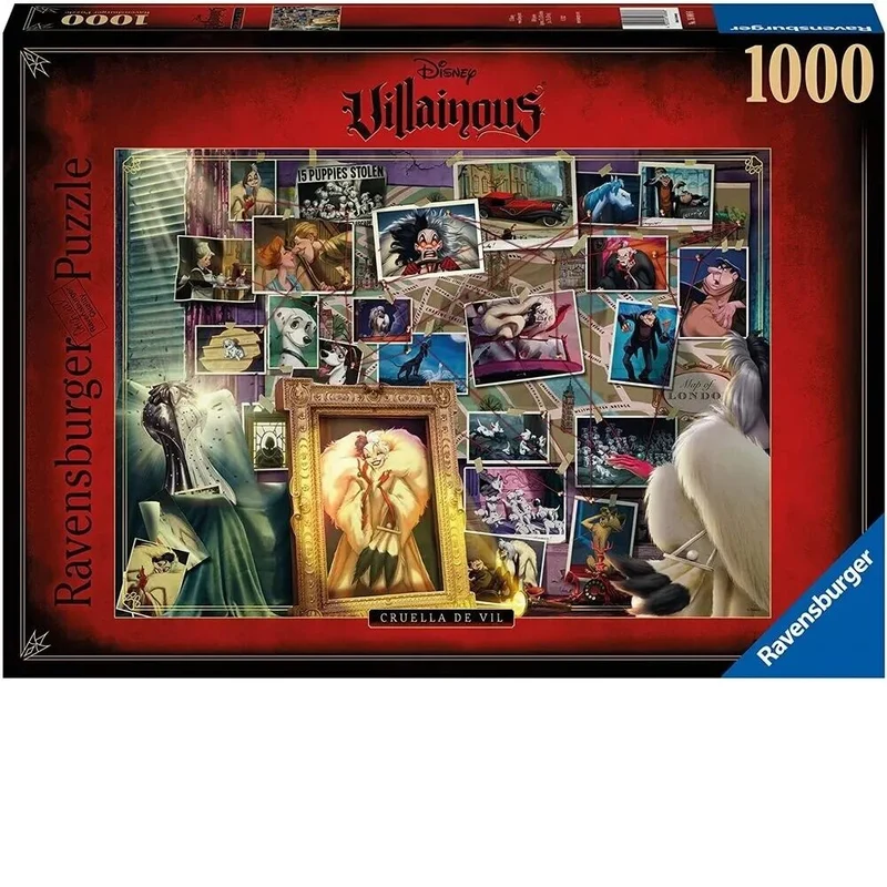 Ravensburger Puzzle 1000pc - Disney Villainous Cruella Deville