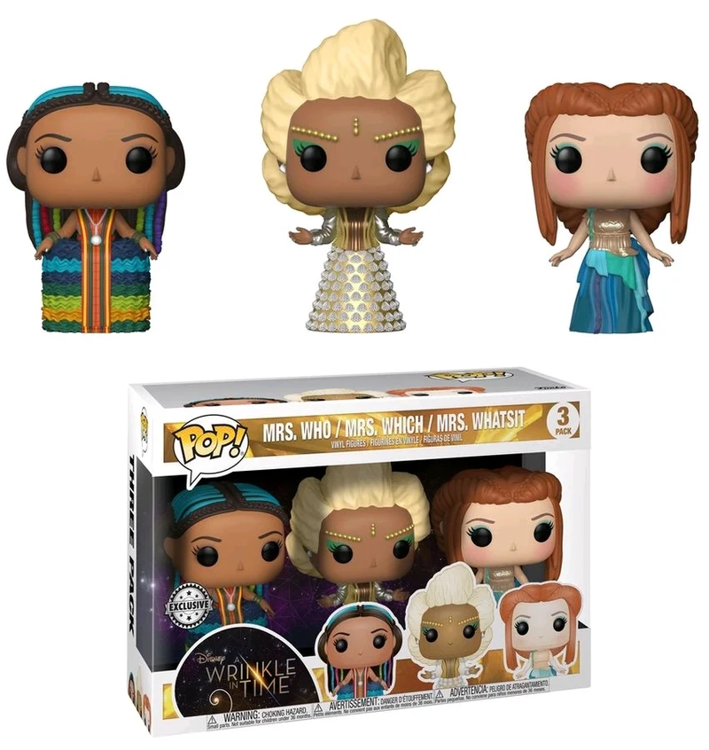 Funko Pop! Vinyl - Disney A Wrinkle in Time - Mrs Who, Mrs Which & Mrs Whatsit US Exclusive 3-Pack