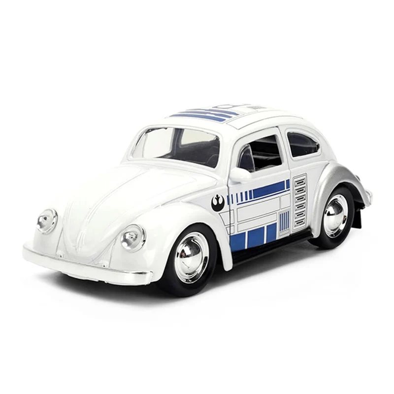 Jada 1:32 Scale Star Wars 1959 Volkswagen Drag Beetle R2D2 Diecast Model Car
