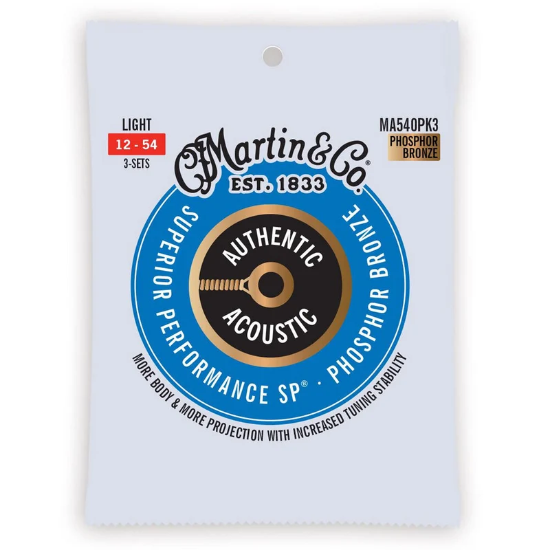 Martin Guitar MA540PK3 Acoustic Strings (3 Pack)
