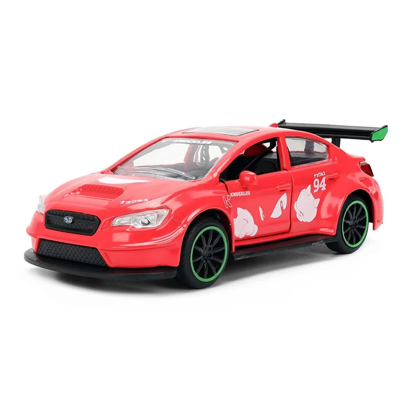 Jada 1:32 Scale Sonic The Hedgehog 2016 Subaru WRX STI Red Diecast Model Car