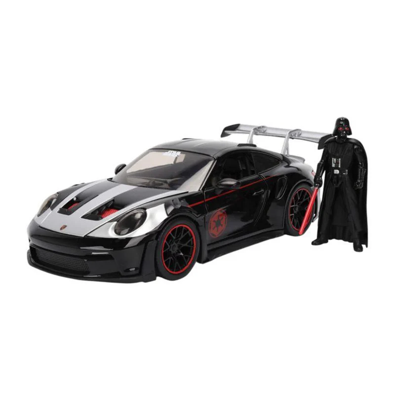 Jada 1:24 Star Wars Porsche 911 GT3 RS 992 With Darth Vade Figure Diecast Car