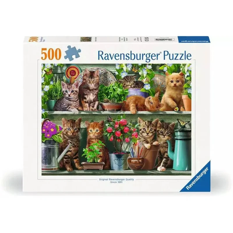 Ravensburger 500pc Cats on the Shelf Puzzle
