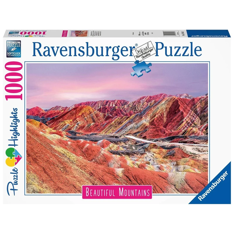 Ravensburger 1000pc Rainbow Mountains China Puzzle