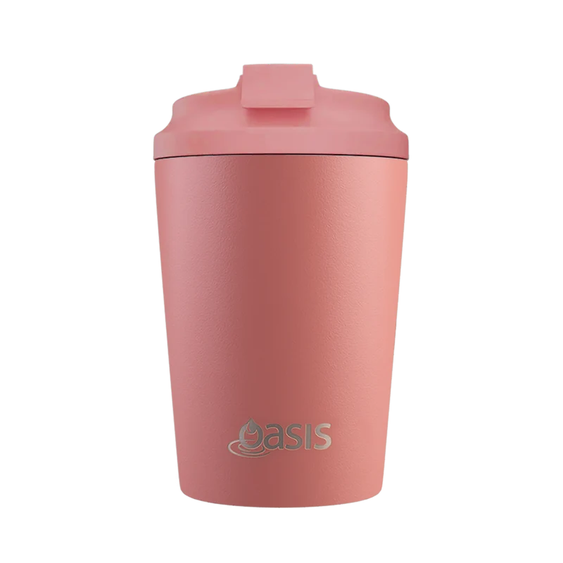 Oasis Ceramic Lined Stainless Steel Double Wall Coffee Cup 360ml - Auburn