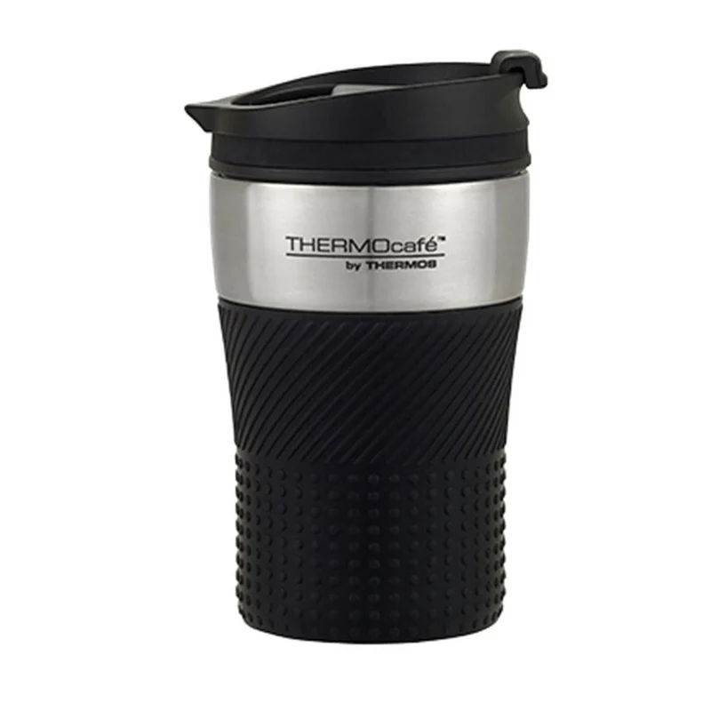 Thermos Thermocafe Stainless Steel Vacuum Insulated Coffee Cup 200Ml - Black