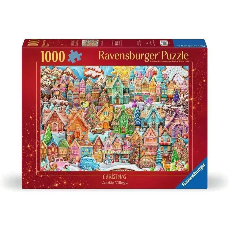 Ravensburger 1000-Pieces Christmas Cookie Village Puzzle