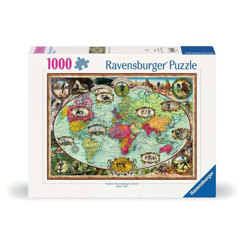 Ravensburger 1000pc Around the World by Bike Puzzle