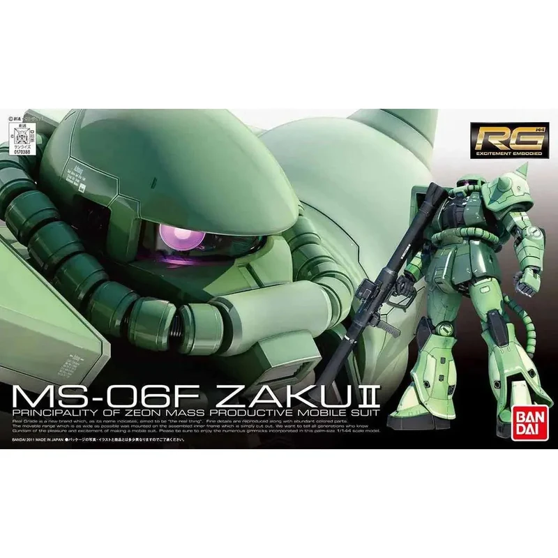 Bandai Rg 1/144 Ms06f Zaku Ii