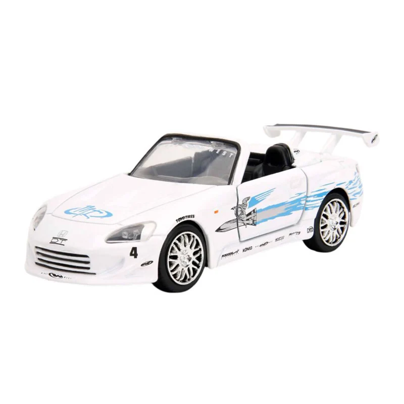 Jada 1:32 Scale Fast & Furious 2001 Honda S2000 White Diecast Vehicle Model