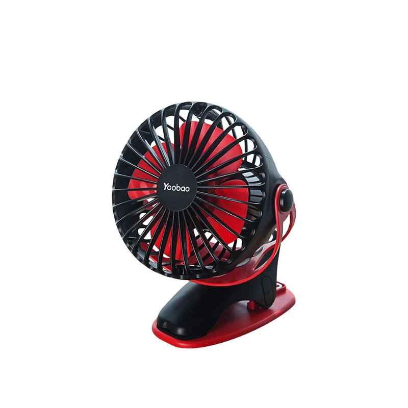 Yoobao F04 Black Portable Mini Clip Fan 6400mAh (Black)