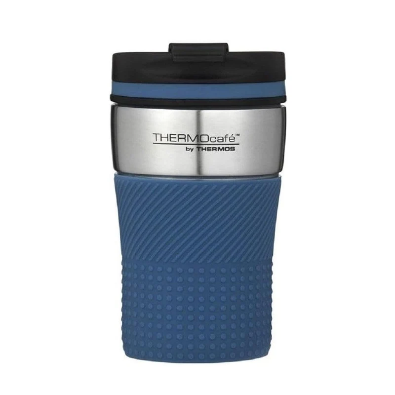 Thermos Thermocafe Stainless Steel Vacuum Insulated Coffee Cup 200Ml - Blue
