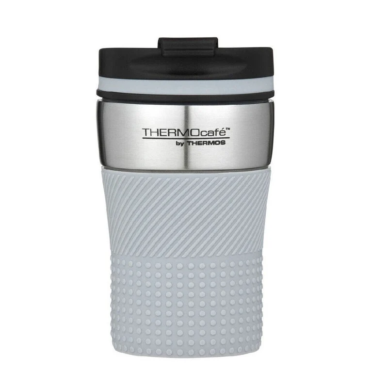 Thermos Thermocafe Stainless Steel Vacuum Insulated Coffee Cup 200Ml - Grey