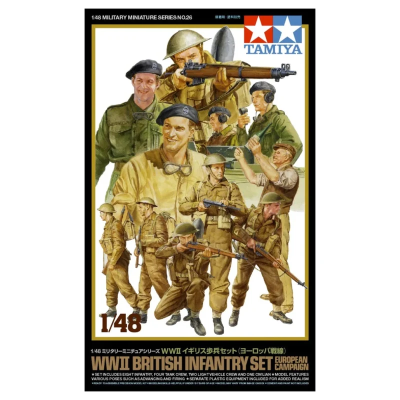 Tamiya 148 WWII British Infantry Set European Campaign