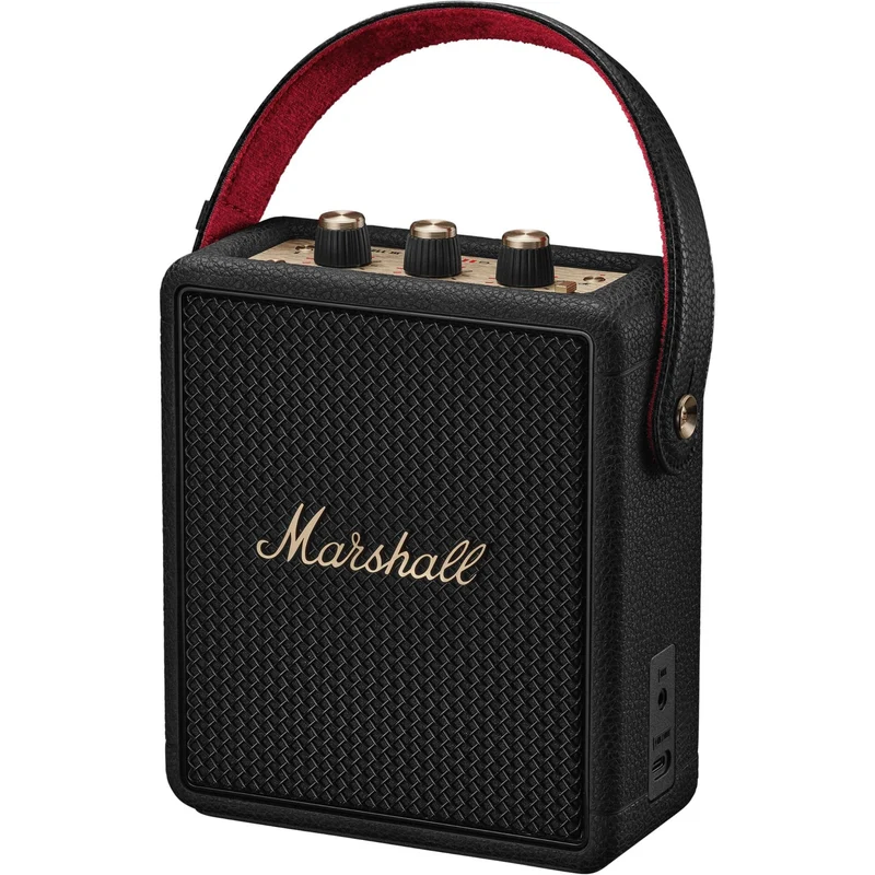 Marshall Stockwell III Portable Bluetooth Speaker (Black & Brass)