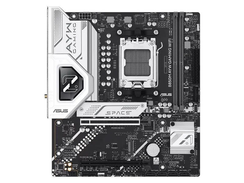 ASUS B850M AYW GAMING WIFI AMD B850 AM5 DDR5 Micro-ATX Motherboard