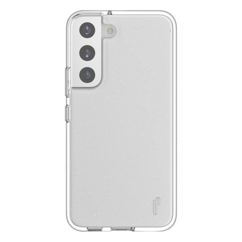 Ugly Rubber Samsung s22 Vogue Glitter Infused Armor Case (Clear)