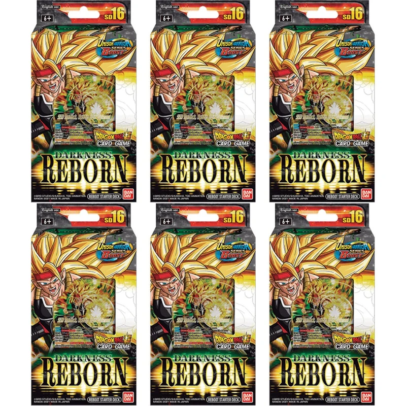 Bandai Dragon Ball Super Card Game: Cross Spirits: Darkness Reborn Starter Deck Display of 6
