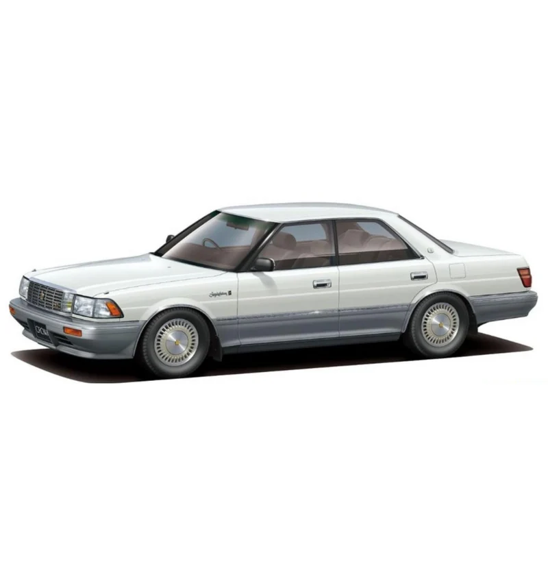 Aoshima 1/24 Toyota Uzs131 Crown Royal Saloon G '89
