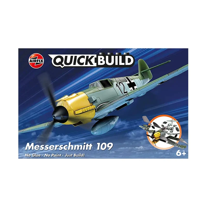 Airfix Messerschmitt Bf 109e Fighter Quickbuild Plastic Model Kit