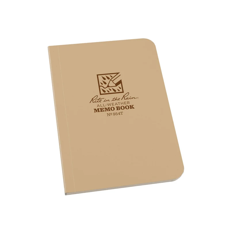 Rite In The Rain Bound Soft Cover 3.125 x 5 Field Flex Book - Universal - Tan